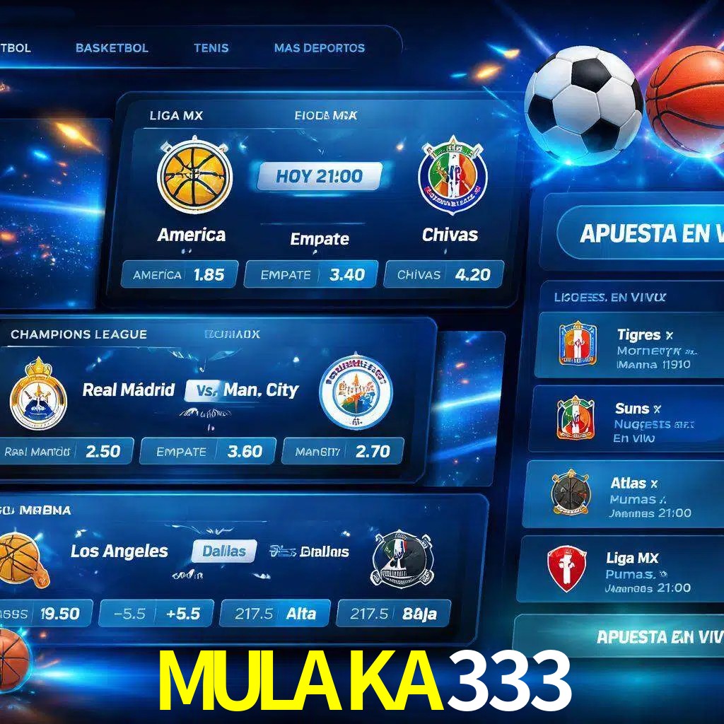 Mercados de apuestas deportivas MULAKA333 para jugadores en México